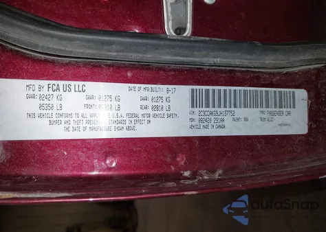 2018 Chrysler 300 Limited Awd z USA, uszkodzony, nr VIN 2C3CCAKG9JH137752